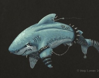 Goth Shark Limited Edition Print