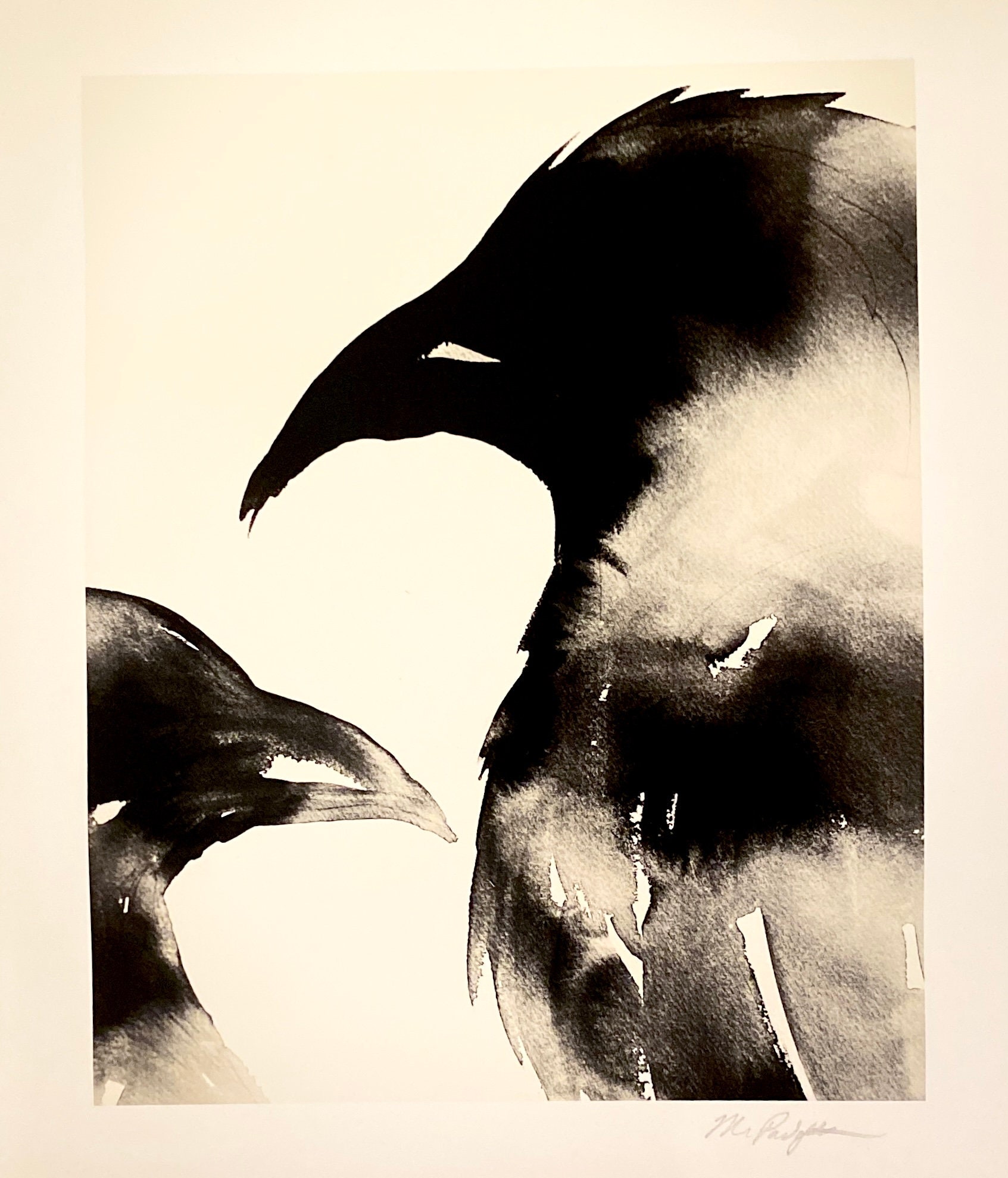 Raven 3 Art in Black Sumi Ink - Print of Original Painting - Etsy