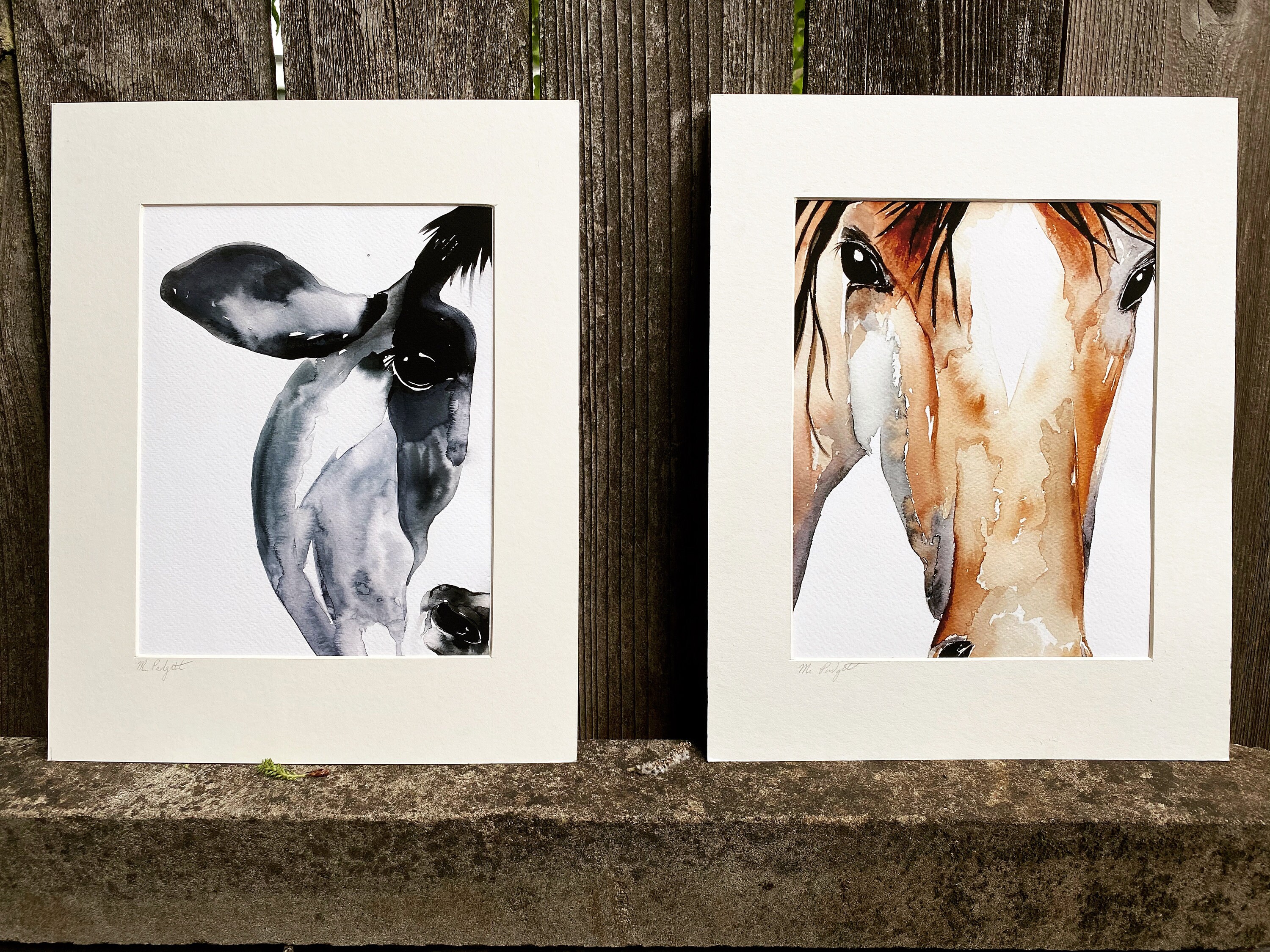 Horse Face Painting, Watercolor Horse Art, Giclee Horse Print, Horse