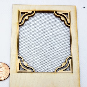 Dollhouse Miniature Victorian Screen Door - 1:12 Scale