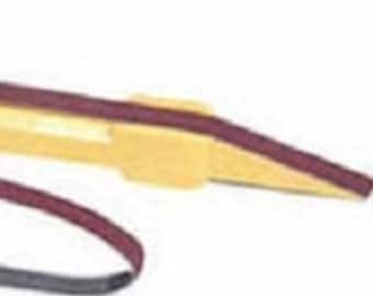Excel Yellow Sanding Stick with Belts 1/4" x 6" - (2) #400 Grit Belts