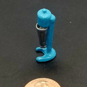 Dollhouse Miniature Milk Shake Mixer in BLUE - 1:12 Scale