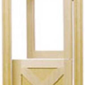 Dollhouse Miniature Crossbuck Dutch Door - 1:12 Scale