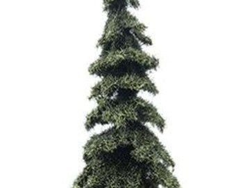 Dollhouse Miniature Handmade Appalachian Green Spruce Tree on Spike - 10 Inches