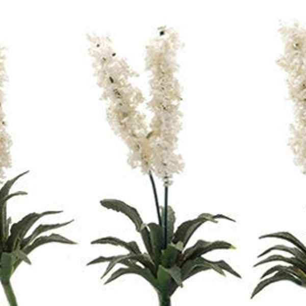 Dollhouse Miniature Handmade Set of 3 Yucca Plants - 1:12 Scale
