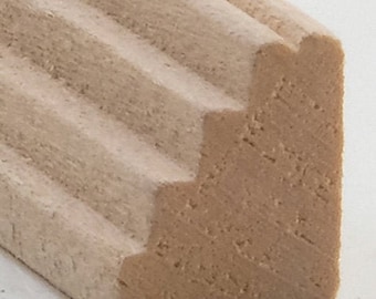 Dollhouse Miniature Cornice Trim - #70233 - 7/16" x 1/4" x 24"