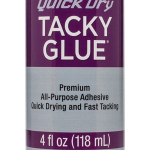 One Bottle of Aleene&#39;s Quick Dry Tacky Glue - 4oz
