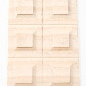Dollhouse Miniature Wainscot - 6 Panel Design - 1:12 Scale