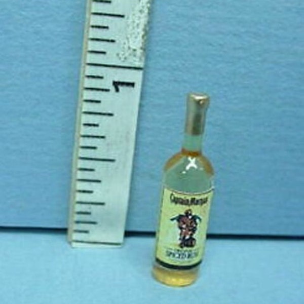 Dollhouse Miniature Bottle of Captain Morgan Spiced Rum - 1:12 Scale