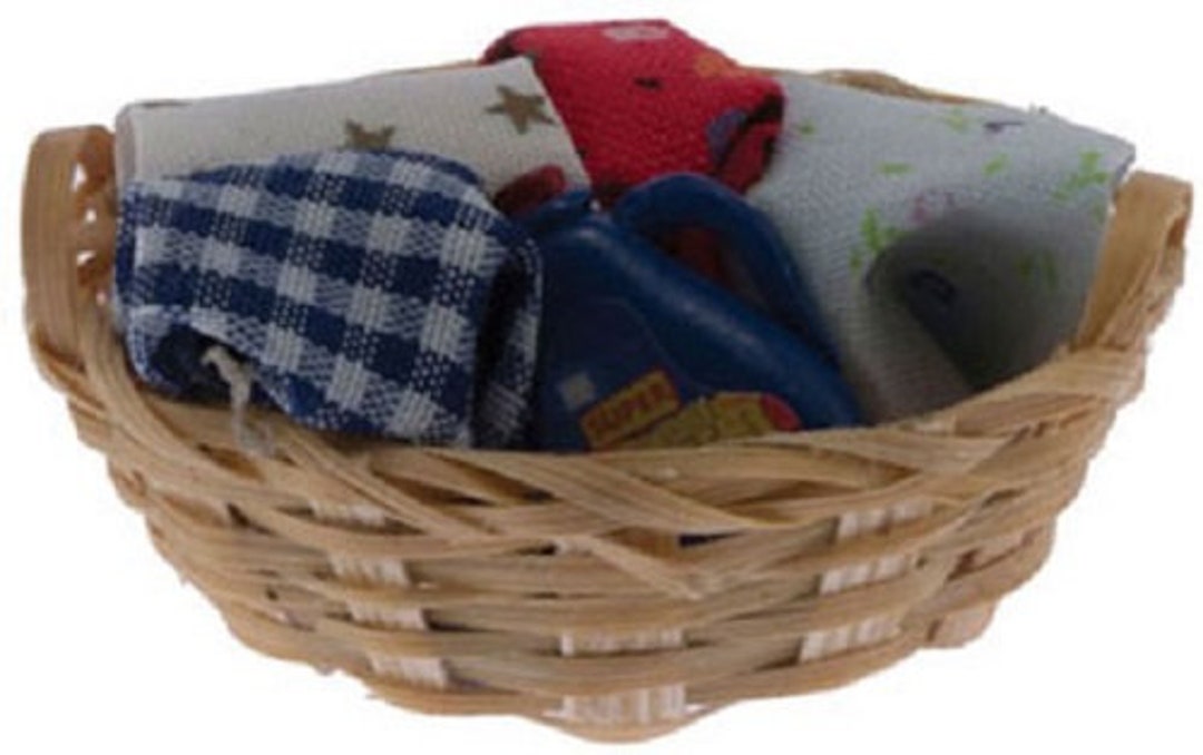 Casa Bambole Cesto In Miniatura Vestiti Cesto Cesto Cesto Cesto - Foto 10