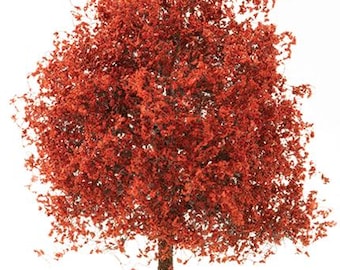 Dollhouse Miniature Handmade Maroon Japanese Maple Tree 4" - 6" or 8" Tall