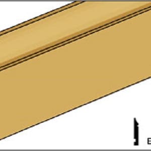 Dollhouse Miniature Baseboard Trim Molding - CLA77042/HW7049 - 1/2&quot; x 24&quot;
