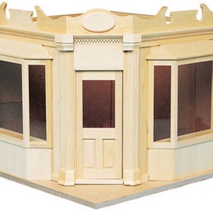 Dollhouse Miniature Corner Shop - Kit - 1:12 Scale