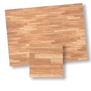 Dollhouse Miniature Parquet Flooring Sheet - 10 3/4" x 15 3/4" - 1:12 Scale