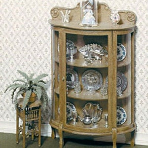 Dollhouse Miniature China Cabinet Kit - 1:12 Scale