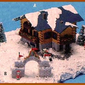 Dollhouse Miniature Alpine House Kit -- 1:144 Scale - FREE SHIPPING
