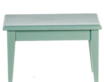 Dollhouse Miniature Kitchen Table with Gray - 1:12 Scale