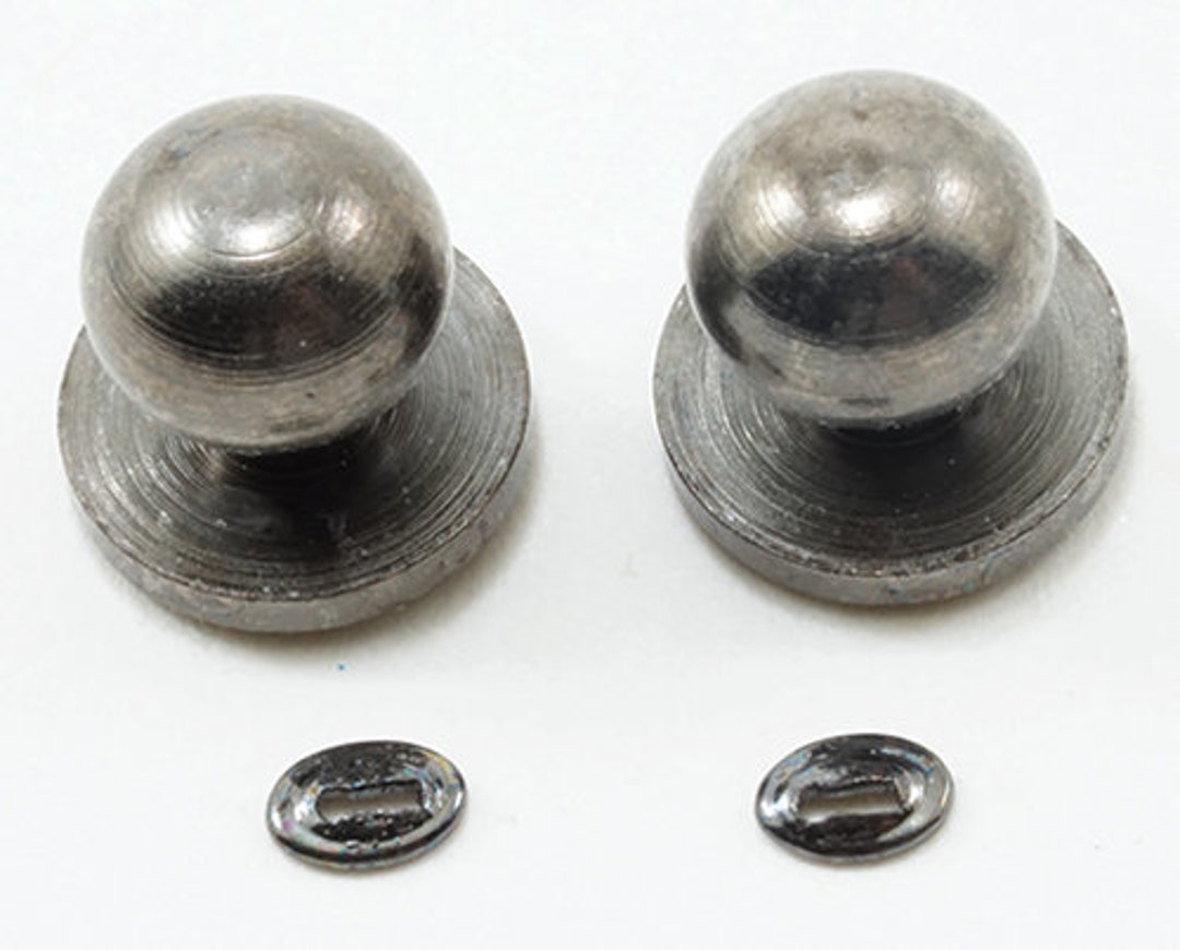 2x Miniatura per Casa Delle Bambole Ornato Ottone Spirale