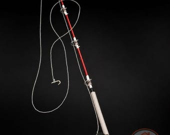 Terry Harville Fly Fishing Rod Miniature – Handmade 1:12 Scale – Fishing Cabin Dollhouse – Artisan Crafted