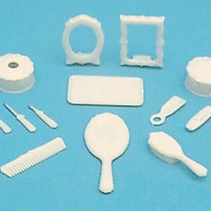 Dollhouse Miniature Victorian Dresser Set Kit - 1:12 Scale