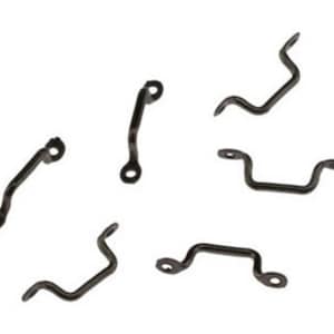 Dollhouse Miniature Window Handles/Pulls - Pewter (6 pk) -- 1:12 Scale - #05547