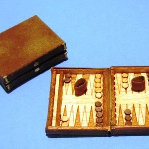 1:12 Puppenhaus Miniatur Schachbrett Aufbewahrungsbox Set Möbelzubehör T WFXUI 