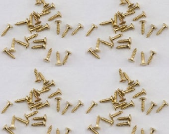 Dollhouse Miniature 3/32" Nails - Brass Finish (100 pack) - #05678