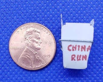 Dollhouse Miniature Chinese Food Container - 1:12 Scale