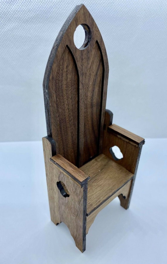 Atyhao Mini Sedia In Legno Scala 1:12 Per Casa Delle Bambole Arredo In Miniatura Accessorio Decorativo