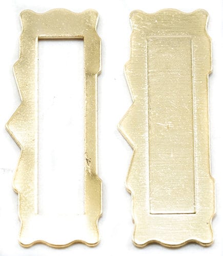 Dollhouse Miniature Metal Mail Brass Slot Set 1:12 Scale 