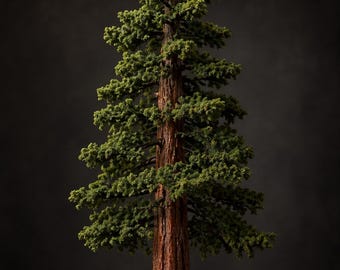 Handmade Giant Sequoia Tree 21" – Dollhouse Miniature Landscape – 1:12 1-24 1-48 Scale