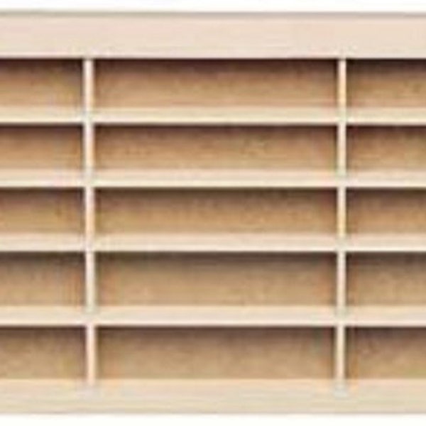 Dollhouse Miniature Unfinished Store Shelf / Shelving Unit - 1:12 Scale