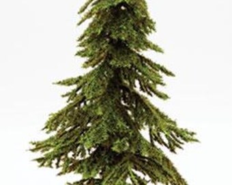 Dollhouse Miniature Handmade Ponderosa Pine on a Spike - 10 Inches