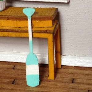 Dollhouse Miniature Quarter Scale Paddle / Oar Decor -- 1:48