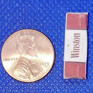Dollhouse Miniatura Winston Cigarette Carton - Escala 1:12