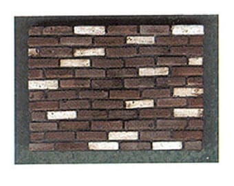 Dollhouse Miniature Brown Blend Colored Bricks in 1:12 Scale