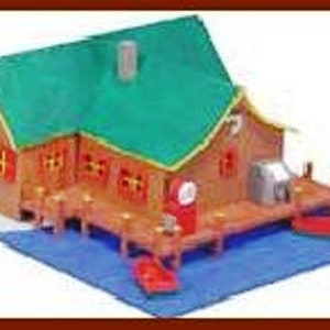 Dollhouse Miniature Fishing Lodge Kit -- 1:144 Scale