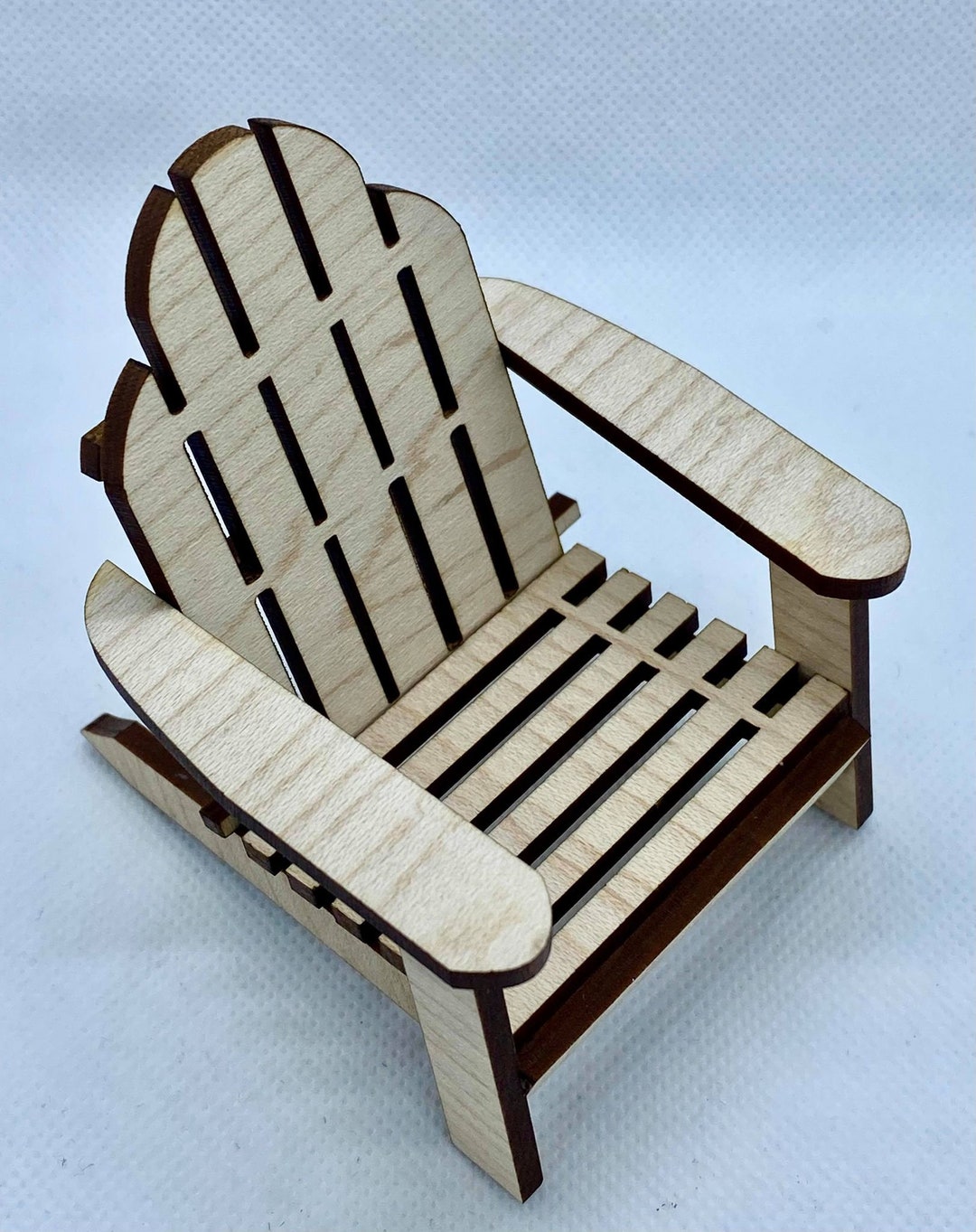 Dollhouse Miniature 112 Scale Adirondack Chair KIT in Maple Etsy