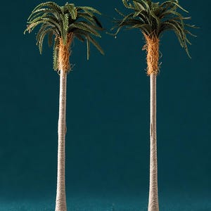 Miniature 5 1/2" Tall Palm Trees -- 2 Pieces