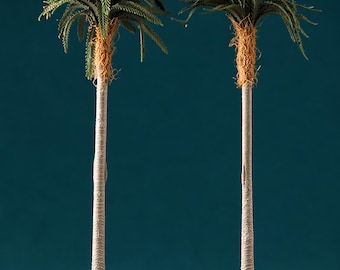 Miniature 5 1/2" Tall Palm Trees -- 2 Pieces