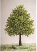 Miniature Oak Tree – Light Green Landscaping Tree for Dollhouse, Fairy Garden & Model Scenes (4”, 6”, 8”)