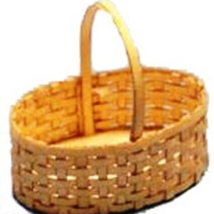 Puppenhaus Miniatur Oval Basket Kit - 1:12