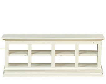 Dollhouse Miniature White Store / Shop Counter or Display - 1:12 Scale