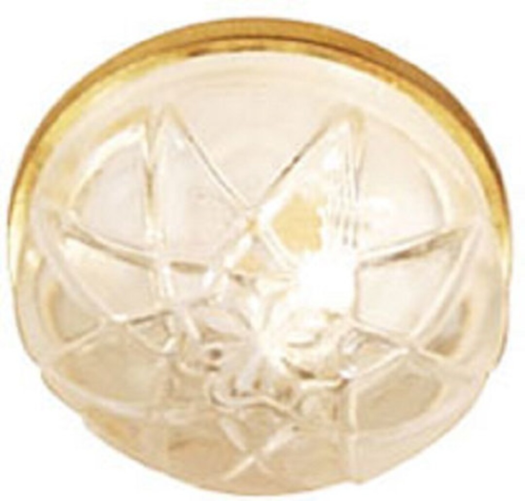 Lámpara De Techo LED En Miniatura Para Casa De Muñecas 1:12 – Diámetro 2.8 Cm, Altura 2.2 Cm, Con Interruptor, Diseño Moderno Y Elegante