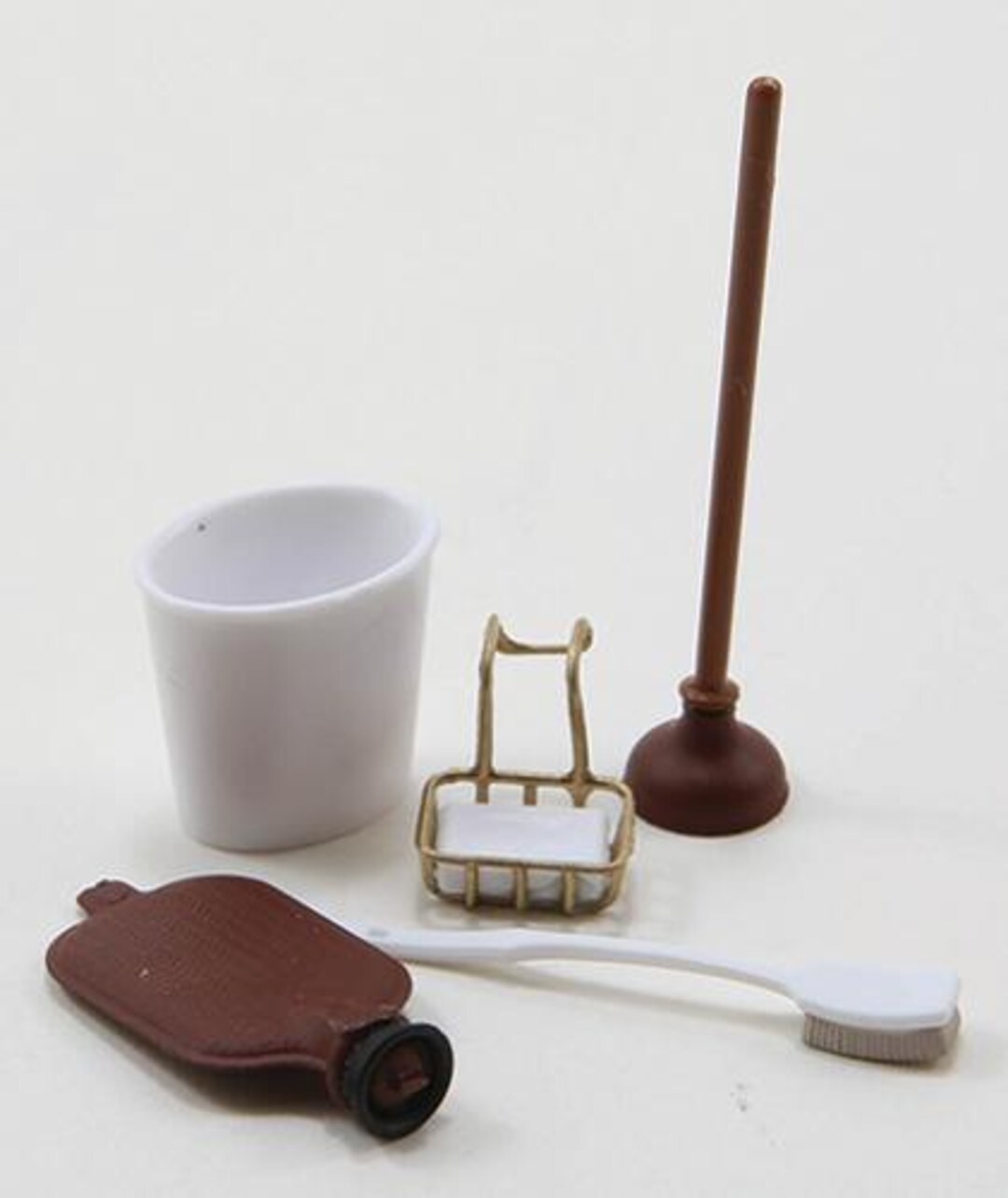 Restroom Scale Model Kit Dollhouse Miniature Bathroom Set (kit) - 1:12 Scale - Etsy