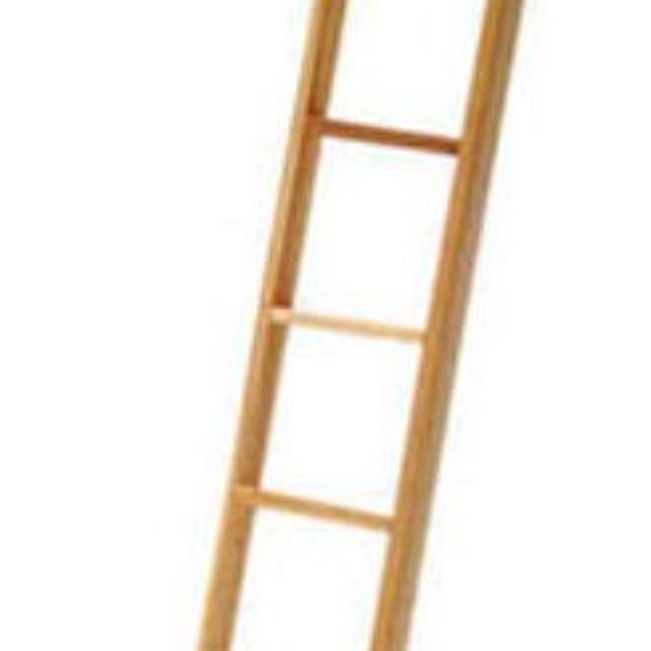 Dollhouse Miniature Straight Ladder - 6 Inches - 1:12 Scale