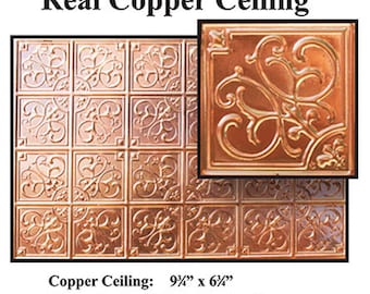 Dollhouse Miniature Embossed Copper Ceiling #36002 - 1:12 Scale
