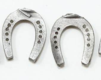 Dollhouse Miniature Vintage / Antique Set of 4 Horseshoes - 1:12 Scale
