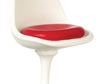 Dollhouse Miniature Tulip Chair with Saarinam - 1957 Piece Set - 1:12 Scale