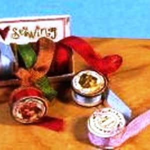 Dollhouse Miniature Ribbon Box with Spools Kit - 1:12 Scale